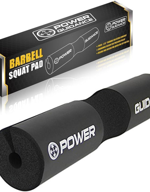 Load image into Gallery viewer, Barbell Squat Pad - Neck &amp; Shoulder Protective Pad - Great for Squats, Lunges, Hip Thrusts, Weight Lifting &amp; More - Fit Standard and Olympic Bars Perfectly
