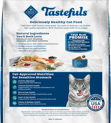Sensitive Stomach Natural Adult Dry Cat Food, Chicken & Brown Rice
