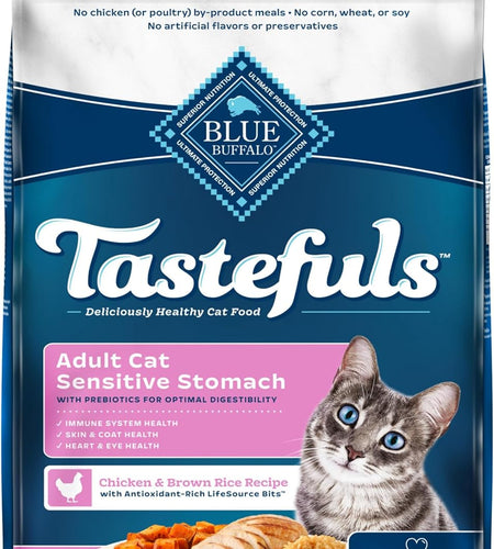 Sensitive Stomach Natural Adult Dry Cat Food, Chicken & Brown Rice