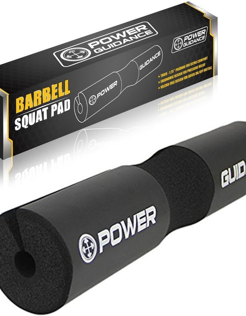 Load image into Gallery viewer, Barbell Squat Pad - Neck &amp; Shoulder Protective Pad - Great for Squats, Lunges, Hip Thrusts, Weight Lifting &amp; More - Fit Standard and Olympic Bars Perfectly

