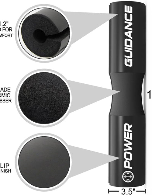 Load image into Gallery viewer, Barbell Squat Pad - Neck &amp; Shoulder Protective Pad - Great for Squats, Lunges, Hip Thrusts, Weight Lifting &amp; More - Fit Standard and Olympic Bars Perfectly
